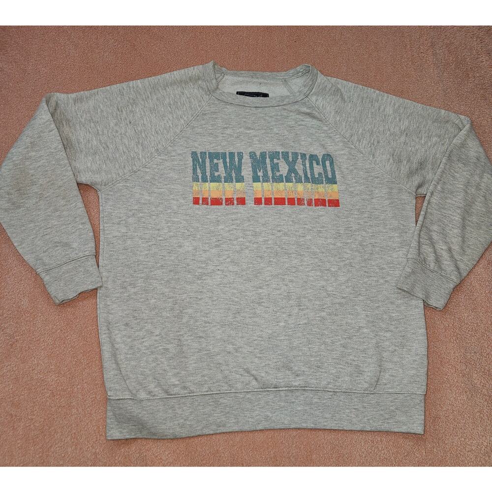 State of Mine New Mexico Graphic Sweatshirt Size Large with Thumbhole Sleeves